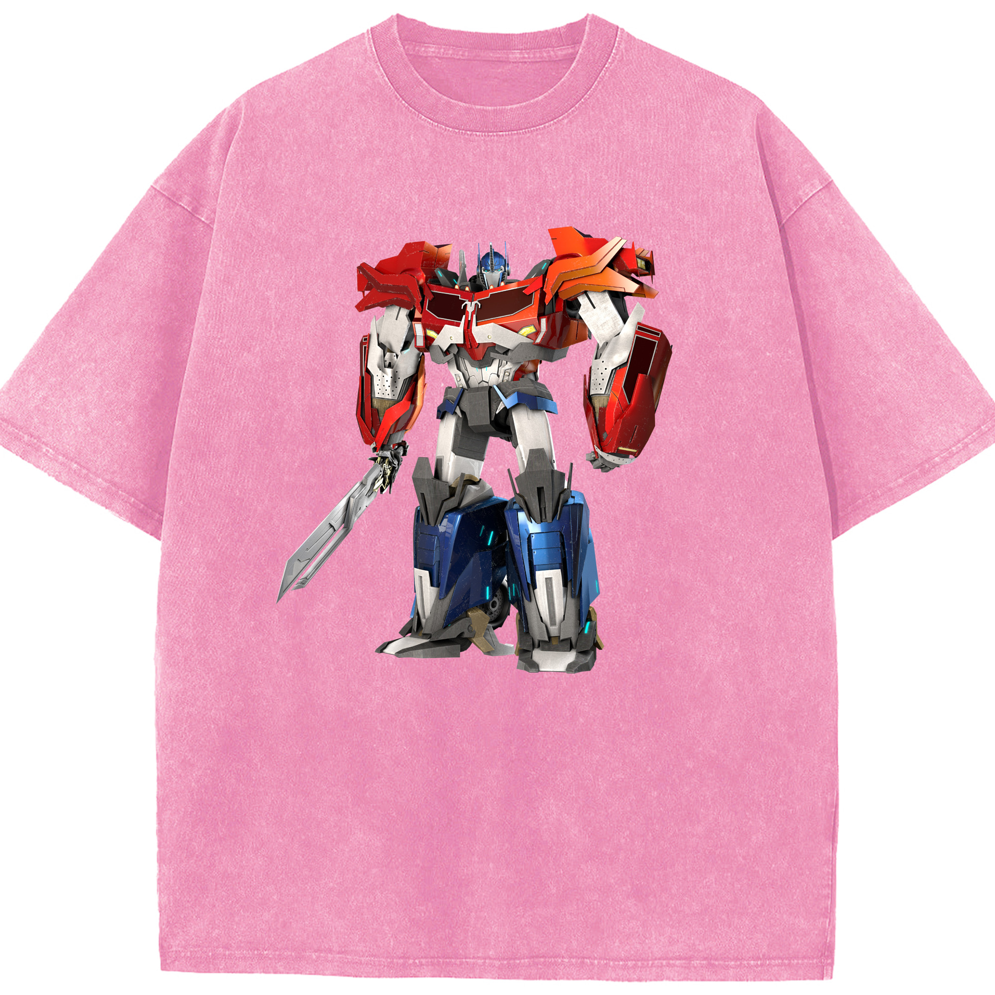 （画像用）  綿100% ヴィンテージ風 半袖Tシャツ（フロントプリント）